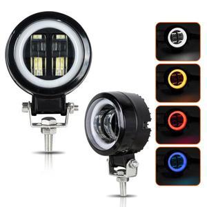 3 인치 빔 헤드라이트 12V 24V LED 작업등 바 스팟 드라이빙 LED 헤드라이트 작업등 안개봉 DRL 레드 헤일