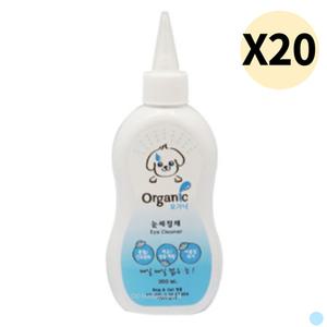 오가닉 강아지 고양이 용품 눈세척 눈세정제 안구세정제 200ml X20