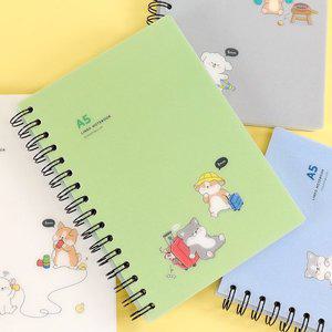 [쓰임앤끌림]이리눕개 A5 PP 스프링 노트 4000