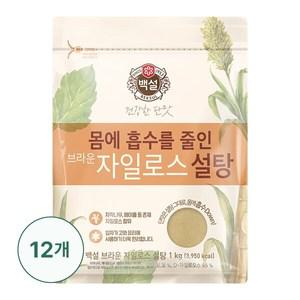 [CJ] 백설 브라운 자일로스설탕 1kg X12개