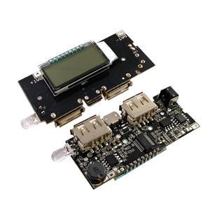 자동 보호! 듀얼 USB 5V 1A 2.1A 모바일 보조베터리 18650 리튬 배터리 충전기 보드 디지털 LCD 모듈