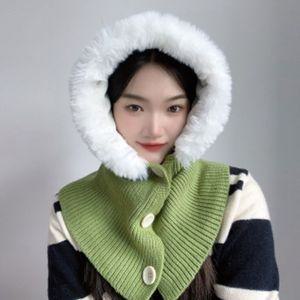 부클 니트 후드넥워머페이스후드워머여성넥워머 겨울넥워머 방한넥워머