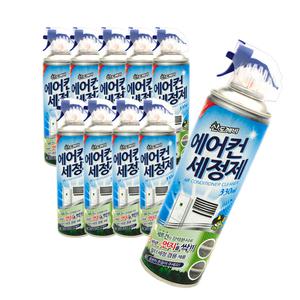 산도깨비 에어컨 세정제 330ml 10개/냄새제거/살균/청소/클리너/곰팡이/필터