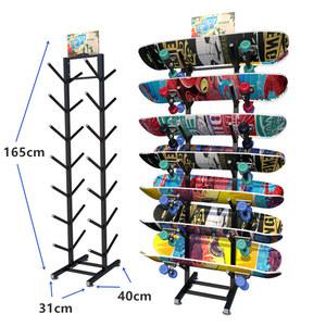 DEALERS 스케이트 스노우 25X25X119CM 수납 홀더 양면 스케이트보드랙 보드 스키