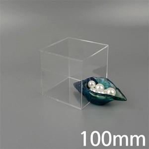 [셀러허브][라일리] Rly 투명 아크릴 오픈박스 100mm 다용도 소품 정리 수납 (S9608571)