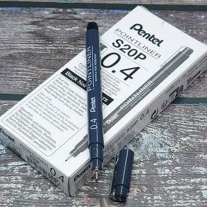 스케치 포인 드로잉펜 펜텔 너 0.4mm 12자루 용품 만화펜 피그마망가세트 꾸미기 일러스트펜