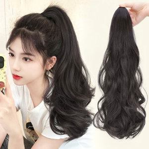 볼륨 웨이브 가발집게핀 포니테일 풍성 미니 집게가발 붙임머리 업스타일 묶음머리 웨이브 가발집게