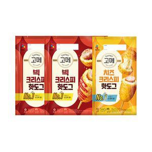 [CJ] 치즈크리스피핫도그x1 + 빅크리스피핫도그x2