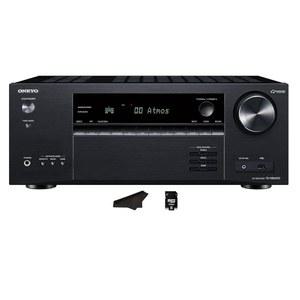 온쿄 TX-NR6050 + 7.2 채널 네트워크 홈 시어터 | 스마트 AV 리시버 8K /60, 4K /120Hz 90W HDR VRR DTS 돌비 애트모스 ALLM QFT Kwalable Micro SD 카드 및 청소용 천 포함