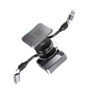 리와트 4in1 릴케이블 초고속 65W USB C타입 아이폰 갤럭시 KC-41R