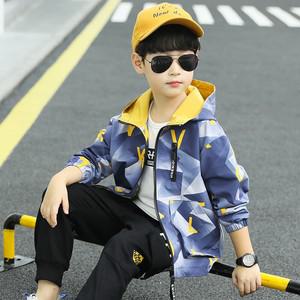 남아 주니어 알파벳 바람막이 봄 가을  초등학생 점퍼 아우터