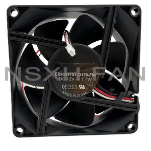 프로젝터 EE80251S1-D170-F99 DC 12V 1.7W 3 핀 커넥터 80mm 80x80x25mm 서버 사각 FAN EP6127A