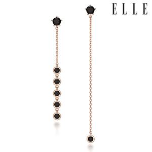 [엘르주얼리] 14K 블랙 포인트 귀걸이 (gold pin) ELGPEE168