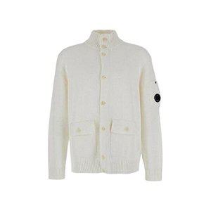 [CP COMPANY]시피컴퍼니 렌즈 니트 가디건 화이트 남성 18CMKN078A 110058A 103