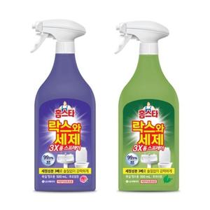 홈스타 락스와 세제 500ml 3X 폼스프레이
