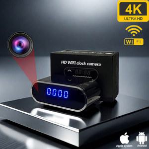 홈캠 CCTV 새로 업그레이드된 WIFI 미니 알람 시계 카메라 4K 고화질 출력 적외선 야간 투시경 소형