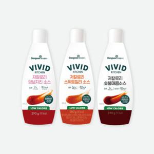 비비드키친 저칼로리 양념치킨소스 290g+스위트칠리소스 280g+숯불매콤소스 290g