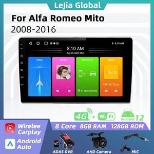 Alfa Romeo MiTo 2008 -  용 차량용 라디오 2Din Android 멀티미디어 GPS 네비게이션 Carplay Android Auto