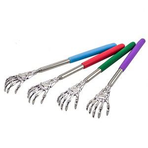 1pc 백 Scratcher 고스트 핸드 스테인레스 스틸 텔레스코픽 스테이크 Backscratcher 마사지 키트 스크래퍼