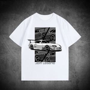 오토바이바지 새로운 닛산 GTR Toyota Supra 인쇄 통기성 땀 흡수 남성용 반팔 남성용 및 여성용 오토바이