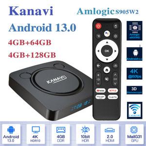 크롬캐스트 Amlogic S905W2 스마트 TV 박스 Android13 Google 음성 보조 블루투스 지원 4K 비디오 HDR10 4G 8G Wifi KANAVI