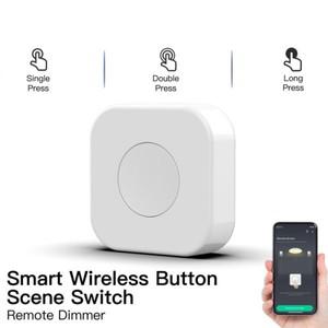 투야 스마트봇Tuya Zigbee 스마트 씬 스위치 미니 무선 단추 멀티 연결 원터치 제어 라이프용  조광기