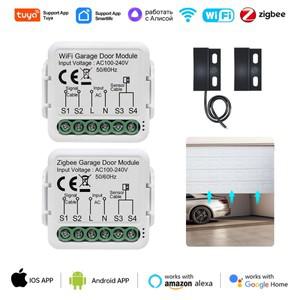 투야 스마트봇Tuya ZigbeeWiFi 스위치 스마트 차고 문 오프너 컨트롤러 모듈 음성  제어 Alexa Google 홈
