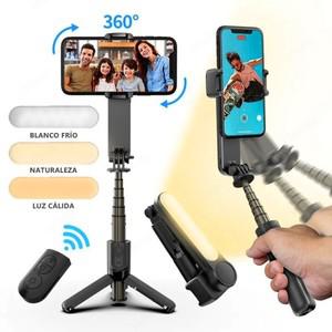 EARDECO 핸드 헬드 짐벌 안정기 스마트 폰 블루투스 삼각대 Selfie 스틱 Xiaomi IPhone 용 접이식