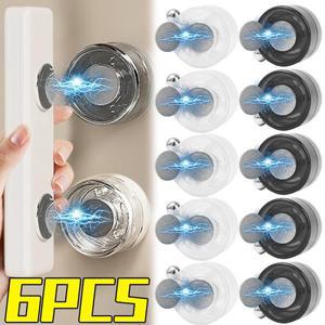 자석후크 자석고리 마그네틱 도어 벽 걸이 홀더 6/1pcs 마그네틱 후크 벽 마운트 흡입 컵 자석 홀더 원격