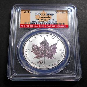 캐나다 2016년 메이플 기념주화 PCGS MS 69등급 은화