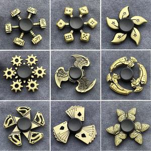 새로운 청동 금속 합금 Fidget Spinner R188 음소거 베어링 핸드 스피너 손가락 끝 자이로 스트레스 릴리프 어린이 성인을위한