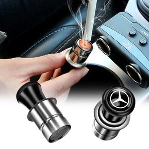 메르세데스 벤츠 AMG W108 W124 용 12V 금속 자동차 방풍 Flameless 담배 라이터 전문 시가 어댑터
