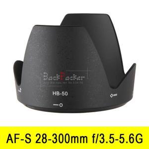 HB-50 DSLR 카메라 렌즈 후드 니콘 AF-S 28-300mm f3.5-5.6G ED VR 77mm 필터 적합