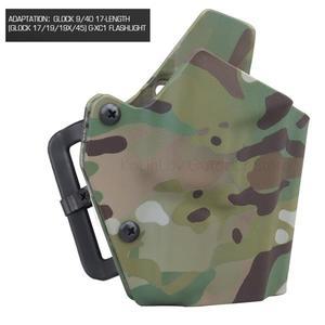 XC1 손전등   그리기 홀스터 Kydex 소재 글록 17/19/19X/45  야외 CS Airsoft 게임