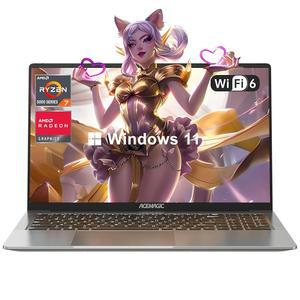 ACEMAGIC 2025 노트북 AMD Ryzen 7 5700U (8C/16T 4.3GHz) 16GB RAM 512GB NVMe SSD 컴퓨터 Radeon RX Vega