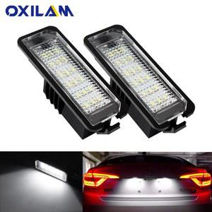 자동차 번호판 가드 CANBUS LED 번호 조명 VW CC 골프 MK4 MK5 MK6 EOS SCIROCCO 토끼 폴로 파사트 3C B6 테일 램프 12V