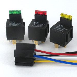 릴레이 40A 휴즈 5P 소켓 30A 퓨즈릴레이 12V 24V 단자 커넥터 배선 ATO ATC