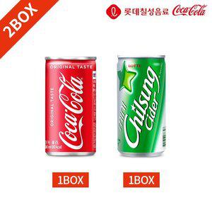 갤러리아 코카콜라 칠성사이다 190ml x 30캔 2박스 묶음