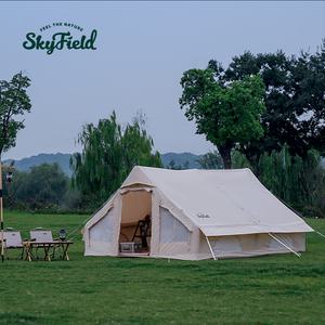 스카이필드 에어 하우스 12㎡ 면텐트 (SF-TE-051) / 감성 캠핑 그늘막 타프 방수 쉘터 글램핑 피크닉 면 장박