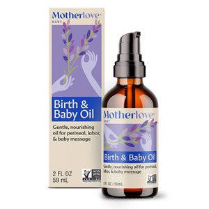 Motherlove 마더러브 Birth & Baby Oil 버스 & 베이비 오일 2 oz.