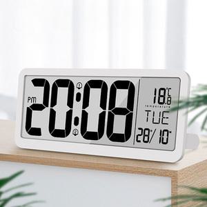 LCD 와이드 전자시계 무선 벽걸이 탁상 알람시계 개업 이사 집들이 선물