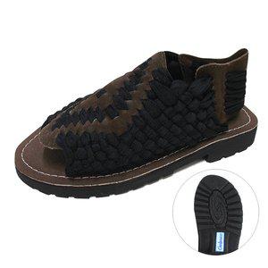 [츄바스코](230~270mm)츄바스코 아즈텍 주안 블랙타바코 슬리퍼 샌들 S80431