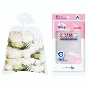 두꺼운 김장 봉투 중형 투명 PE 비닐 절인 배추 10포기용