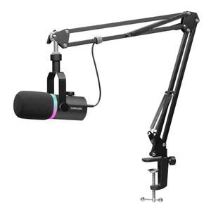 보컬 팟캐스트 녹음 PC 스트리밍 PM1-AS를 위한 스탠드 RGB 카디오이드가 포함된 필월드 다목적 다이내믹 마이크 키트 XLR USB 게이밍