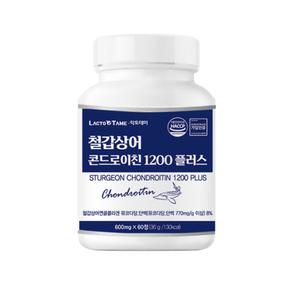 락토테미 철갑상어 콘드로이친 1200 플러스 저분자 콜라겐 난각막 첨가 600mg 60정