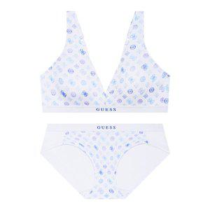 [게스언더웨어](강남점)(노와이어)심볼 로고라인 브라+팬티세트(ODWBR796/BP796BU)