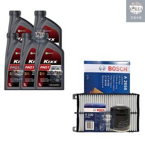 올뉴K7 YG 2.4 가솔린 킥스 PAO1 0W30 5L 엔진오일+필터 세트 1182-2658