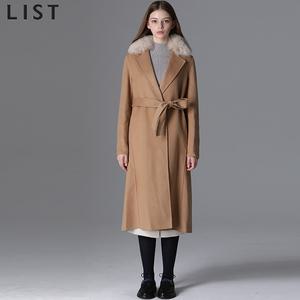 [리스트(LIST)] 프레스티지 폭스퍼 캐시미어 핸드메이드 코트 (택가격 698000원)
