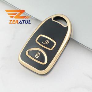 [호환]현대 투싼 2005 산타페 I10 IX25 그랜드 스타렉스, TPU 쉘 포브 홀더, 자동차 스마트 키 커버 케이스