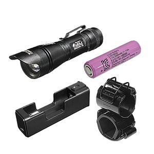 블랙울프 미니줌2S세트 랜턴 L2 LED 3000mAh C타입 충전기 랜턴 거치대